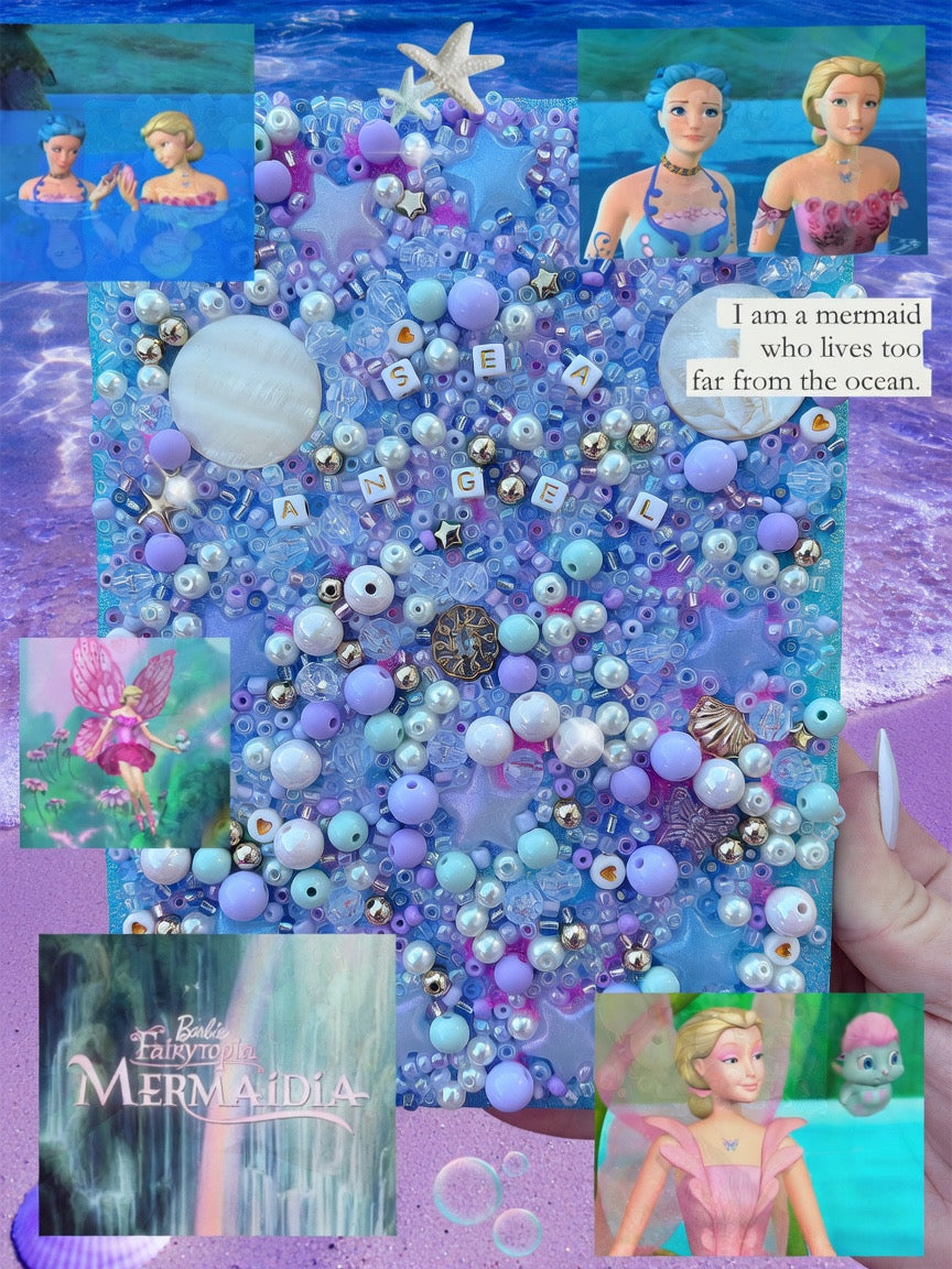 Sea Angel Beaded Canvas Art