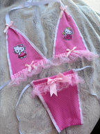 Polka Dot Kitty Bikini