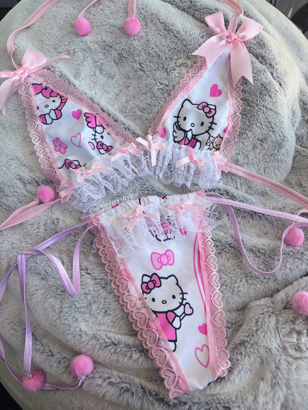 Lace Angel Hello Kitty Micro Bikini