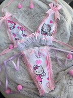 Lace Angel Hello Kitty Micro Bikini