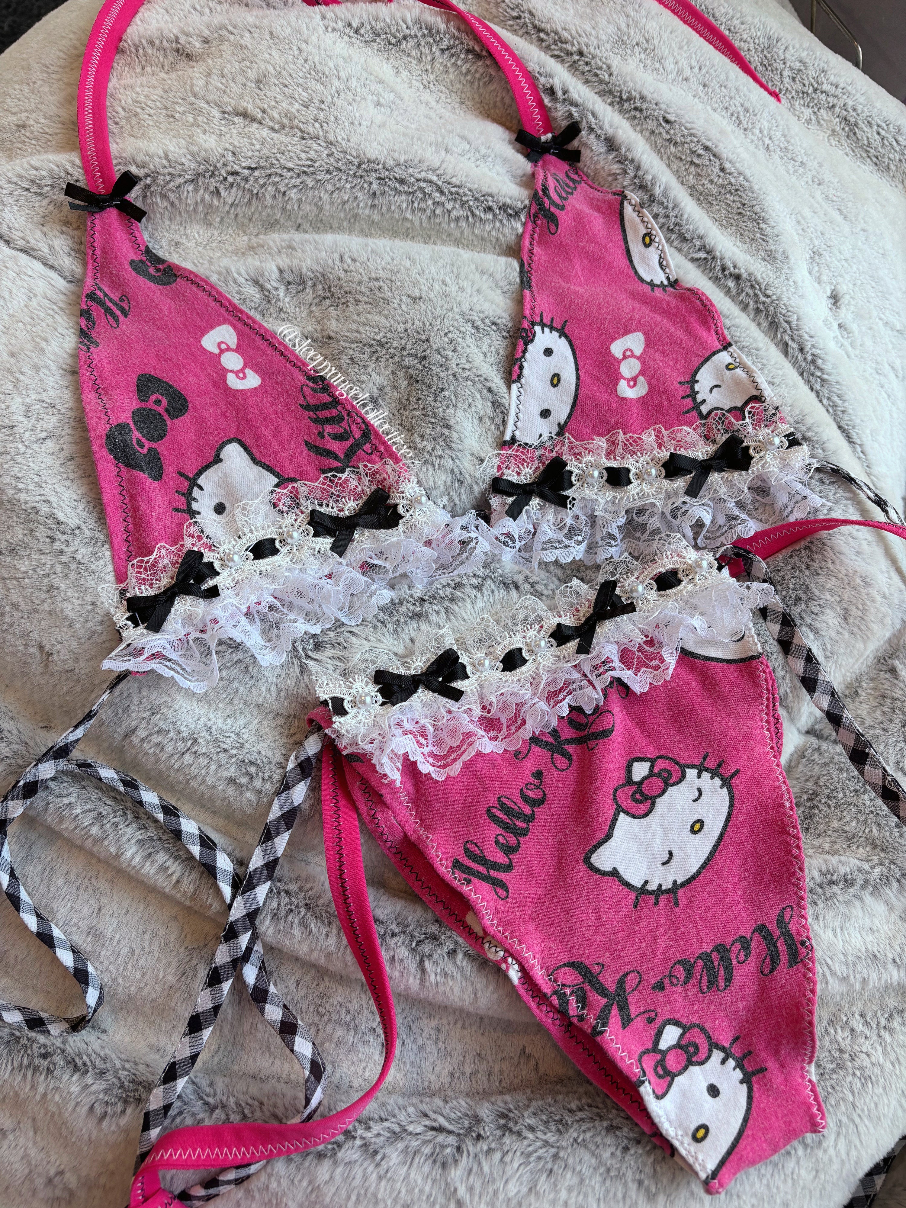 Midnight Kitty Bikini