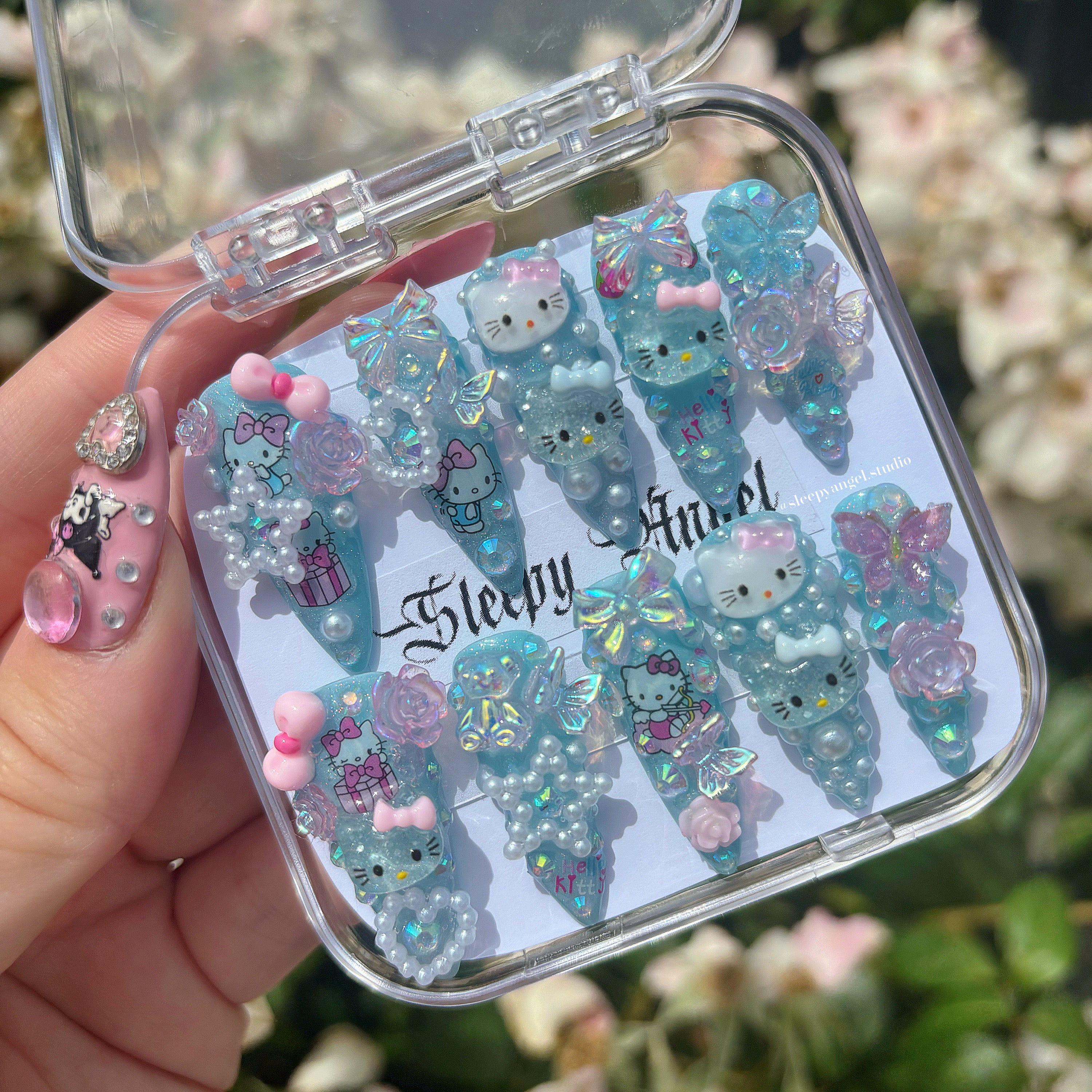 Cotton Candy Junk Press Ons