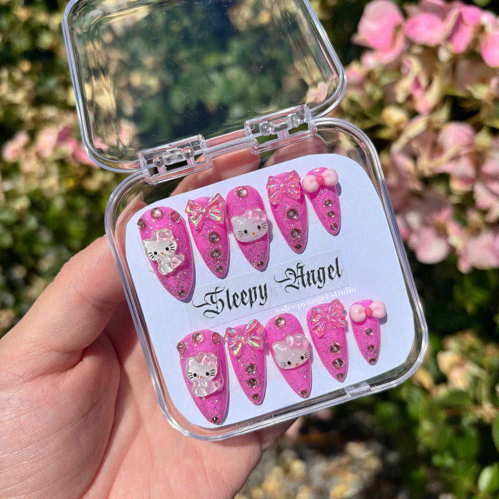 Glitter Girly Press Ons