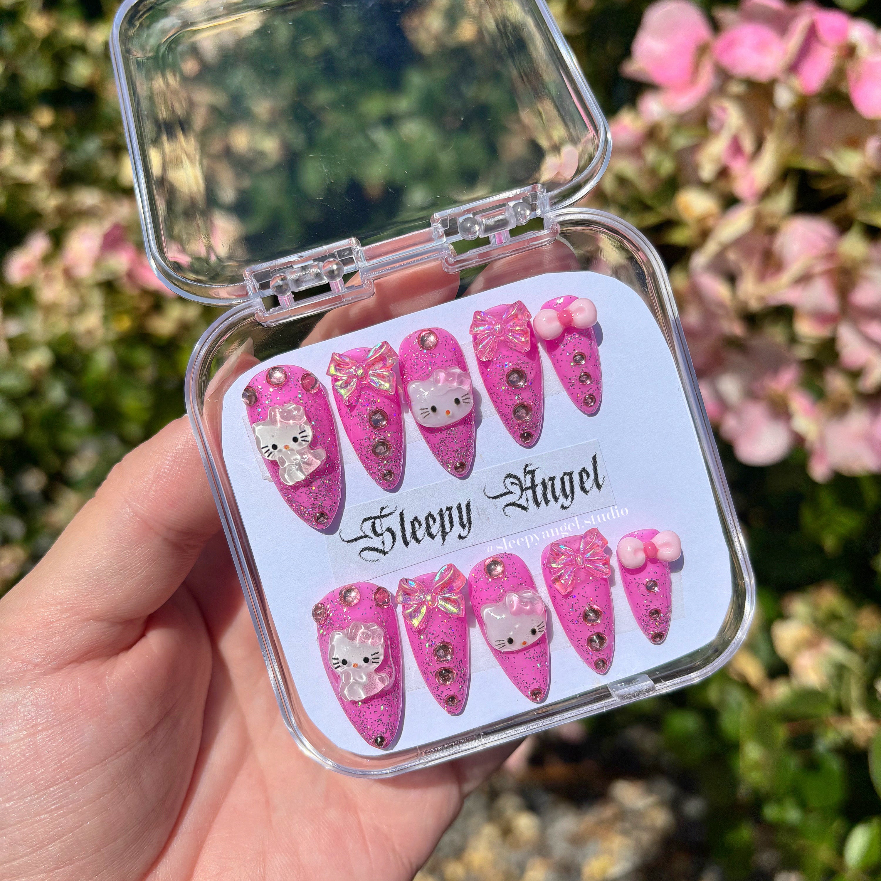 Glitter Girly Press Ons